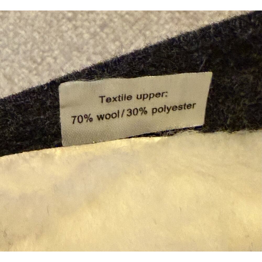 Birkenstock Zermatt Dark Grey Wool Shearling Slippers Size 38 Narrow L7 M5 - Picture 5 of 13